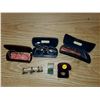 Image 2 : old eyeglasses in cases, two 18kt gold filled rings, 3 biker rings