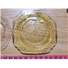 Image 3 : DEPRESSION GLASS - ROYAL LACE 7" PLATE, MADRID AMBER 7.5" PLATE