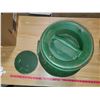 Image 3 : GREEN CREAM CAN W/ WOOD LID