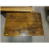 Image 2 : FUMED OAK HALL TABLE W/ DRAWER 29.5W X 19.5"D