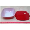 Image 1 : Red Pyrex Dish With Lid