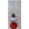 Image 2 : Red and White Coal Oil Lamp