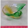Image 1 : Green and Gold Glass Bowl
