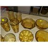 Image 2 : 13 pieces amber gold vintage glass - some made in Italy