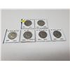 Image 1 : 6 American 50 cent pieces, 4 X 1971, 1976-D, 1994