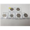 Image 1 : 4 American 50 cent pieces, 3 X 1971, 1976-D, 2 American quarters 2003, 2004 wis