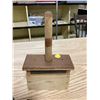 Image 7 : WOODEN BUTTER PRESS + PAIL AND ANVIL FIGERINE + DECRATIVE SPURS