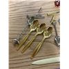 Image 2 : MISC LOT OF SPOONS + VINTAGE PENS ONE WOODEN + ROCK + ECT