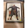 Image 2 : PICTURE OF OWL + BLACK FRAME W/ DESIGN + NORMAN ROCKWELL PICTURE