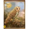 Image 8 : PICTURE OF OWL + BLACK FRAME W/ DESIGN + NORMAN ROCKWELL PICTURE