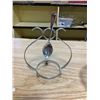 Image 9 : CANDY DISH HOLDER WITH SPOON , GREEN DISH