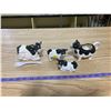 Image 1 : COW CREAM AND SUGAR DISHES + COW SALT AND PEPPER SHAKERS