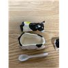 Image 3 : COW CREAM AND SUGAR DISHES + COW SALT AND PEPPER SHAKERS