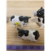 Image 4 : COW CREAM AND SUGAR DISHES + COW SALT AND PEPPER SHAKERS