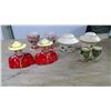 Image 1 : SALT & PEPPER SHAKERS, EGG CUPS, RCMP, QUAKER STATE