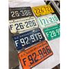 Image 1 : 7 - 1960's Sask. License Plates