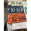 Image 4 : 7 - 1960's Sask. License Plates