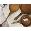 Image 6 : 3 Tin Frying Pans 1 Marked Frampus Steel