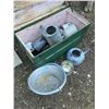 Image 2 : Trunk & Enamelware & Galvanized Items