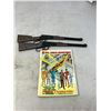 Image 2 : 2 Toy Lever Action Rifles + Metal Man Comic Book
