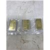 Image 3 : (5) Gold Plated Bars-REPRODUCTION(FAKE)