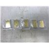 Image 1 : (5) Gold Plated Bars-REPRODUCTION (FAKE)