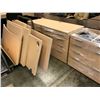 Image 1 : LOT OF LIGHT MAPLE OFFICE FURNITURE, NEEDS ASSEMBLY