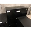 Image 1 : BLACK 3 DRAWER LATERAL FILE CABINET