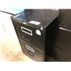 Image 1 : BLACK 2 DRAWER VERTICAL FILE CABINET