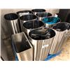 Image 1 : LOT OF ASSORTED STAINLESS STEEL GARBAGE CANS