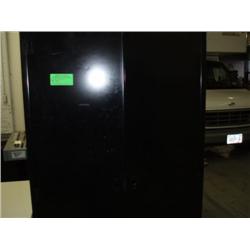2 DOOR BLACK SUPPLY CABINET