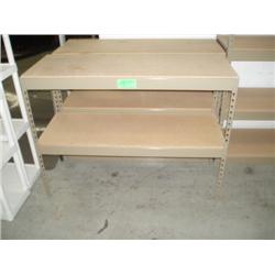 2 TIERED BROWN SHELF