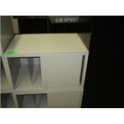 2 TIERED SLIDER CABINETS