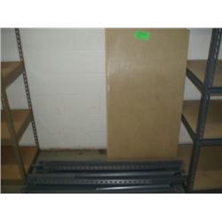 LOT MISC GRAY SHELVING