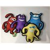 Image 1 : Lot of Canvas Squeek Dog Toys