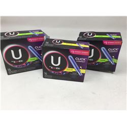 Lot of U by Kotex Tampons- Super & Regular (3 x 16)