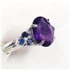 Image 2 : Sterling Silver Amethyst(February Birthstone) Ring (~Size 5), Suggested Retail Value $200 (Estimated