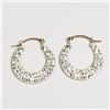 Image 1 : 10K Yellow Gold Cubic Zirconia 0.74Gm Earrings, Suggested Retail Value $300 (Estimated Selling Price