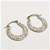 Image 2 : 10K Yellow Gold Cubic Zirconia 0.74Gm Earrings, Suggested Retail Value $300 (Estimated Selling Price