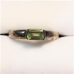 Sterling Silver Peridot Ring (~Size 6), Suggested Retail Value $140