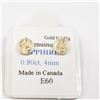 Image 3 : 10K Yellow Gold Sapphire (September Birthstone)(0.8cts) Earrings, Made in Canada, Suggested Retail V