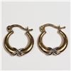 Image 1 : 9K Gold-Plated Sterling Silver Earrings, Suggested Retail Value $160