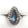 Image 1 : Sterling Silver Labradorite Ring (~Size 9), Suggested Retail Value $200 (Estimated Selling Price fro