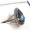Image 2 : Sterling Silver Labradorite Ring (~Size 9), Suggested Retail Value $200 (Estimated Selling Price fro