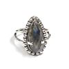 Image 3 : Sterling Silver Labradorite Ring (~Size 9), Suggested Retail Value $200 (Estimated Selling Price fro