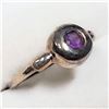 Image 2 : Sterling Silver Amethyst(February Birthstone) Ring (~Size 7.5), Suggested Retail Value $120