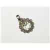 Image 1 : Silver Green Amethyst Pendant. Retail $80