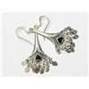 Image 2 : Silver Black Onyx Dangling Earrings. Retail $400