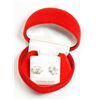 Image 4 : Silver Genuine Cubic Zirconia (4.28ct) (8x6mm) Earrings . Retail $40