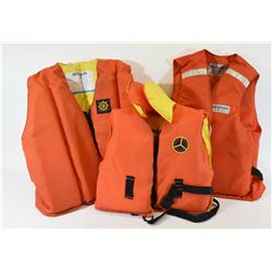 3 Life Jackets